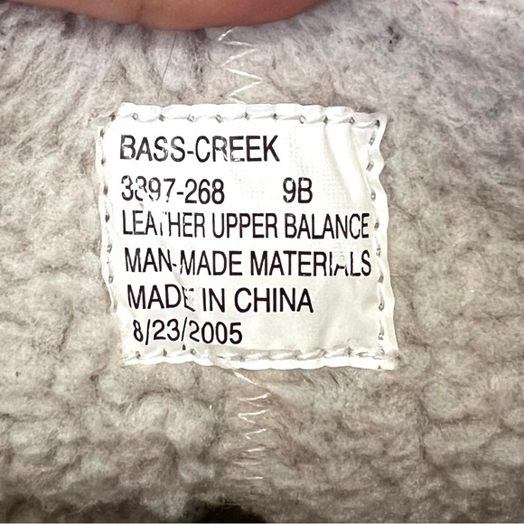 Bass creek Men's Chestnut Leather and Suede Boots 9B - Picture 3 of 9